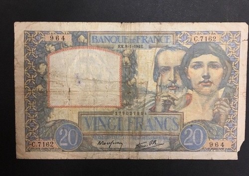 France francs science - france, 20