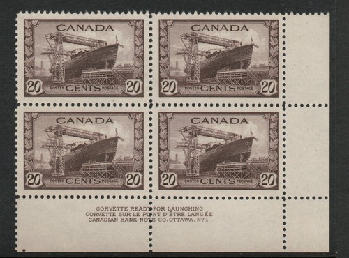Canada 1942 20c basso a - basso,